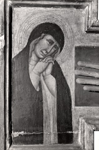 A. Villani e Figli — Simone di Filippo; Anonimo bolognese - sec. XIV - Madonna addolorata — particolare